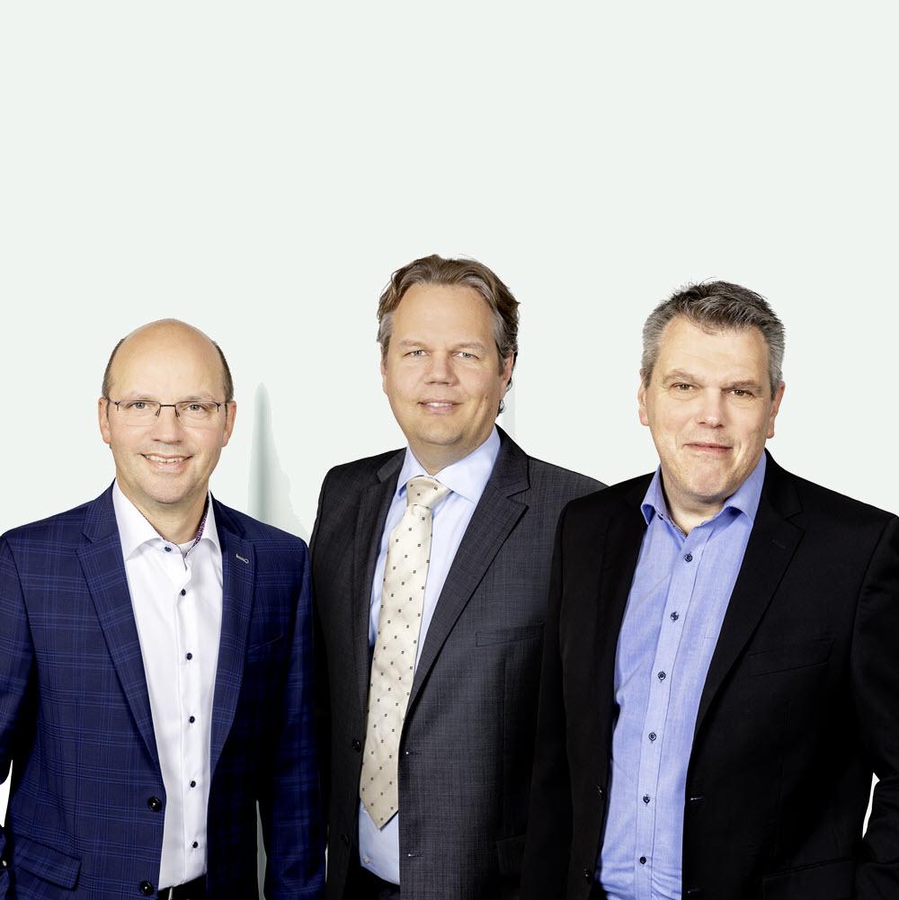 Die Geschäftsführung der concentrade: Horst Dahlhaus, Philip Goerdt und Jens Albrecht